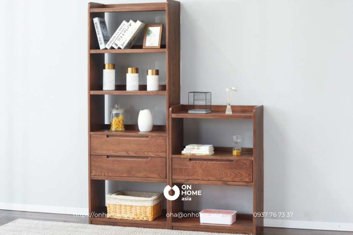 Kệ sách đứng thiết kế phong cách hiện đại