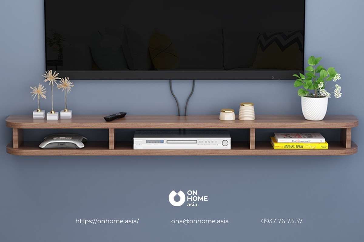 Kệ tivi gỗ tự nhiên đơn giản
