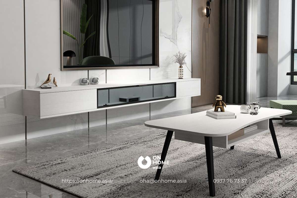 Kệ tivi treo tường có những ưu điểm nhất định