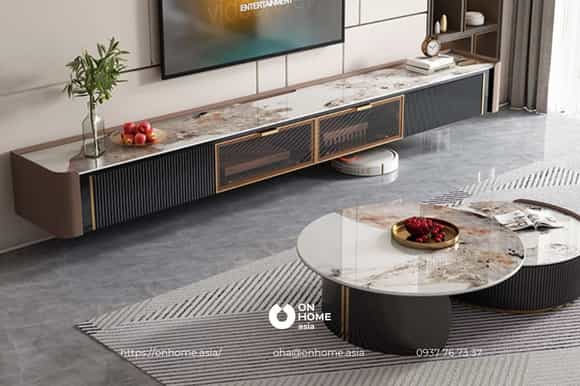 Kệ tivi treo tường bằng gỗ MDF cao cấp