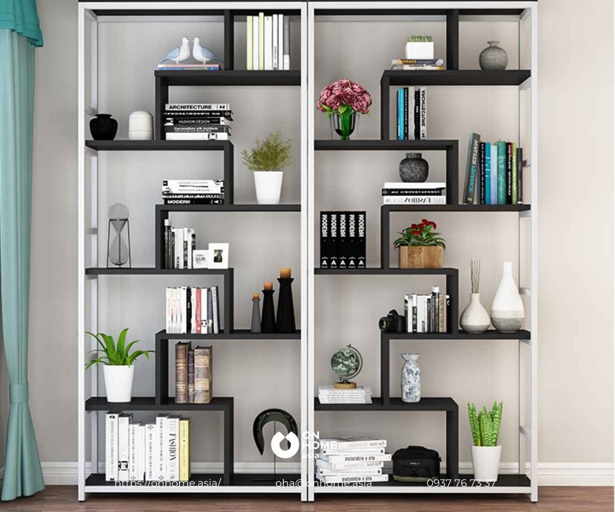 Kệ sách trang trí phòng khách