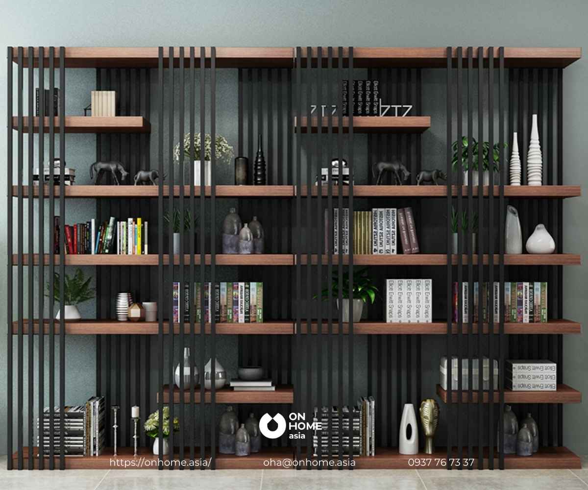 Kệ trang trí tường phòng khách