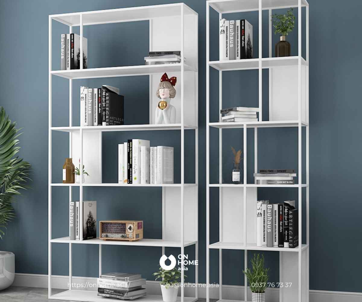 Kệ trang trí màu trắng đẹp