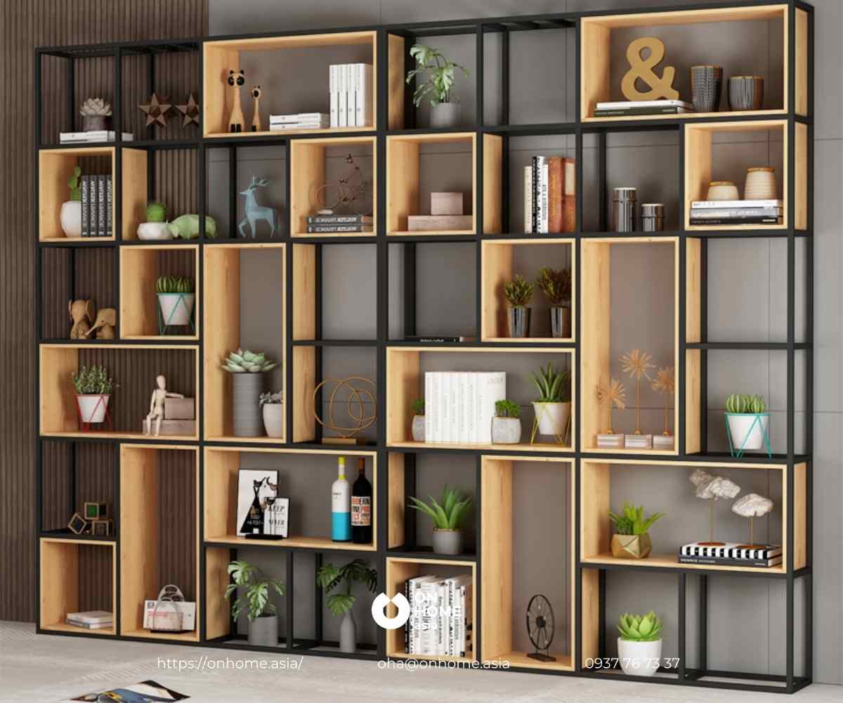 Kệ trang trí bằng gỗ đẹp