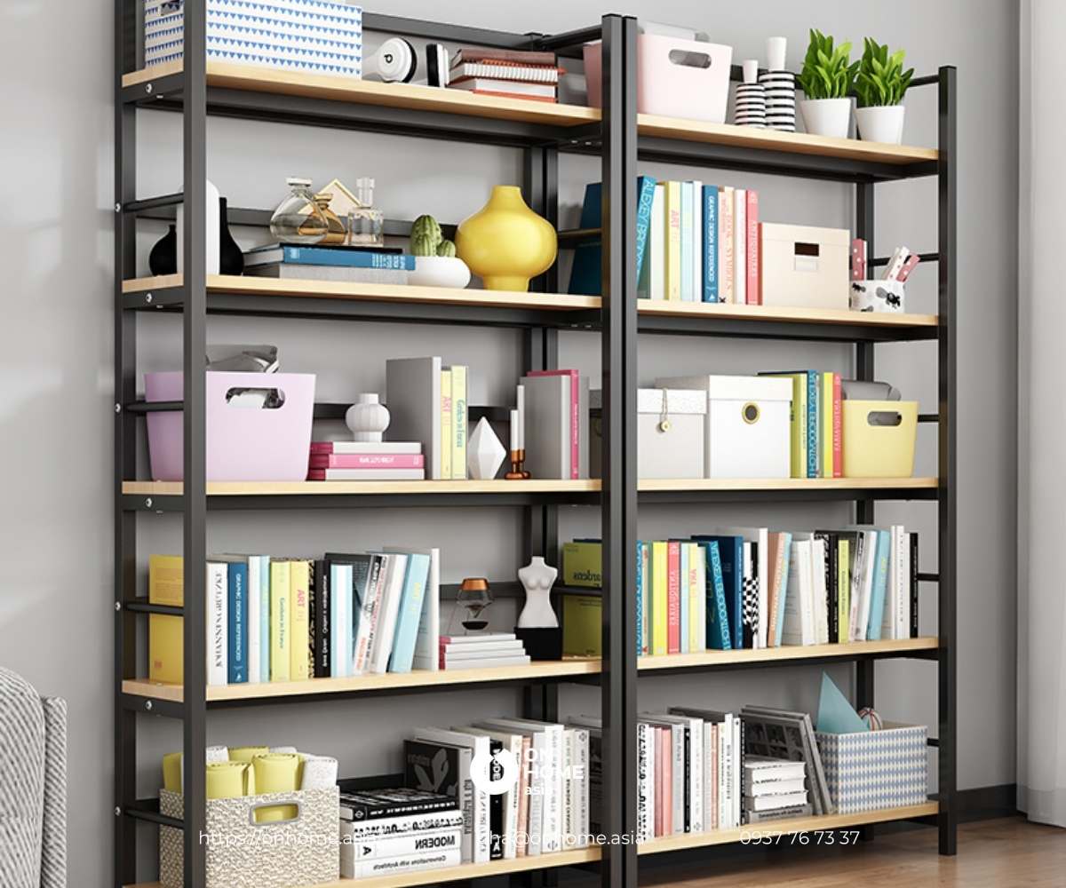 Kệ sách trang trí phòng ngủ