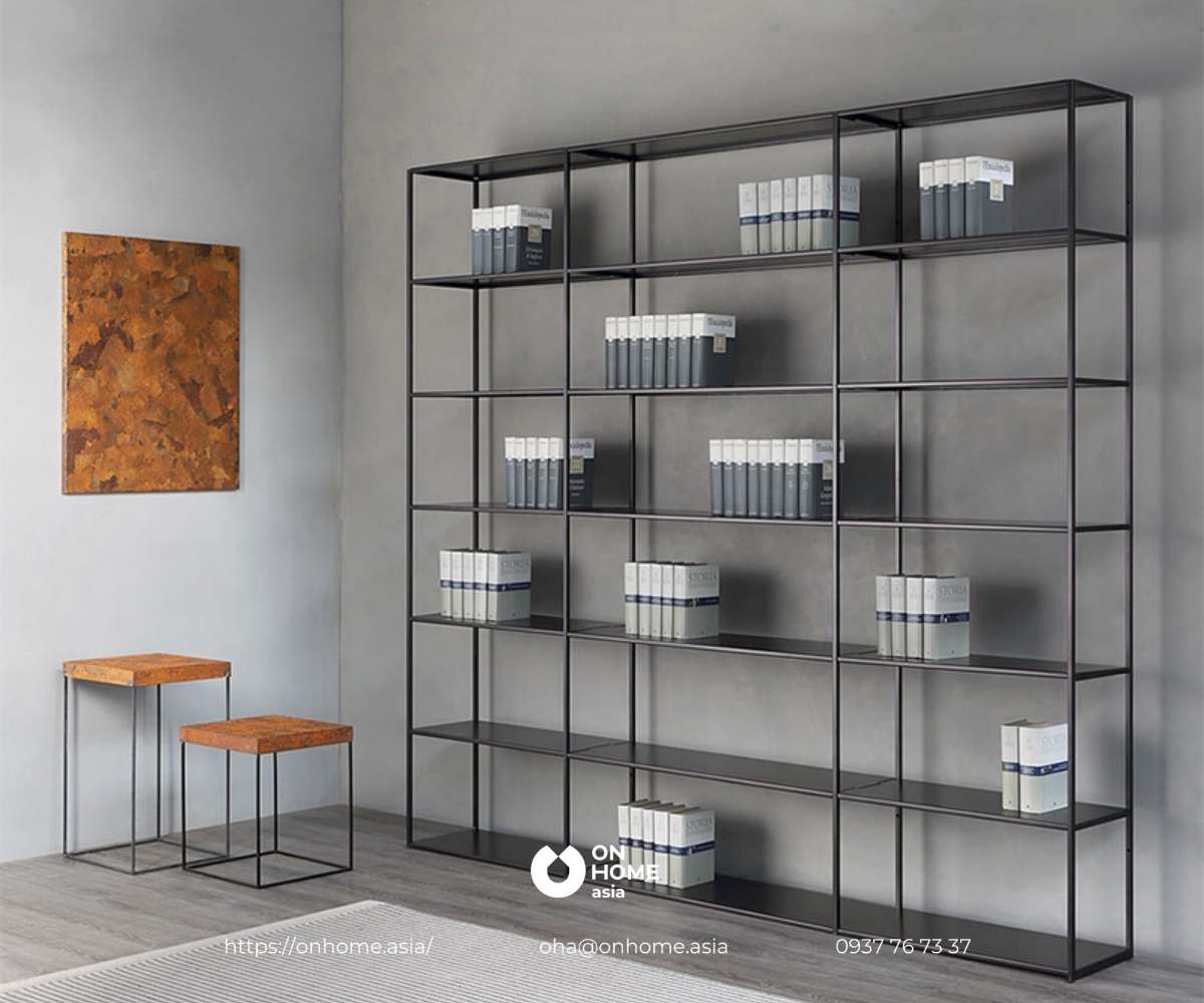 Kệ sắt trang trí phòng ngủ đẹp