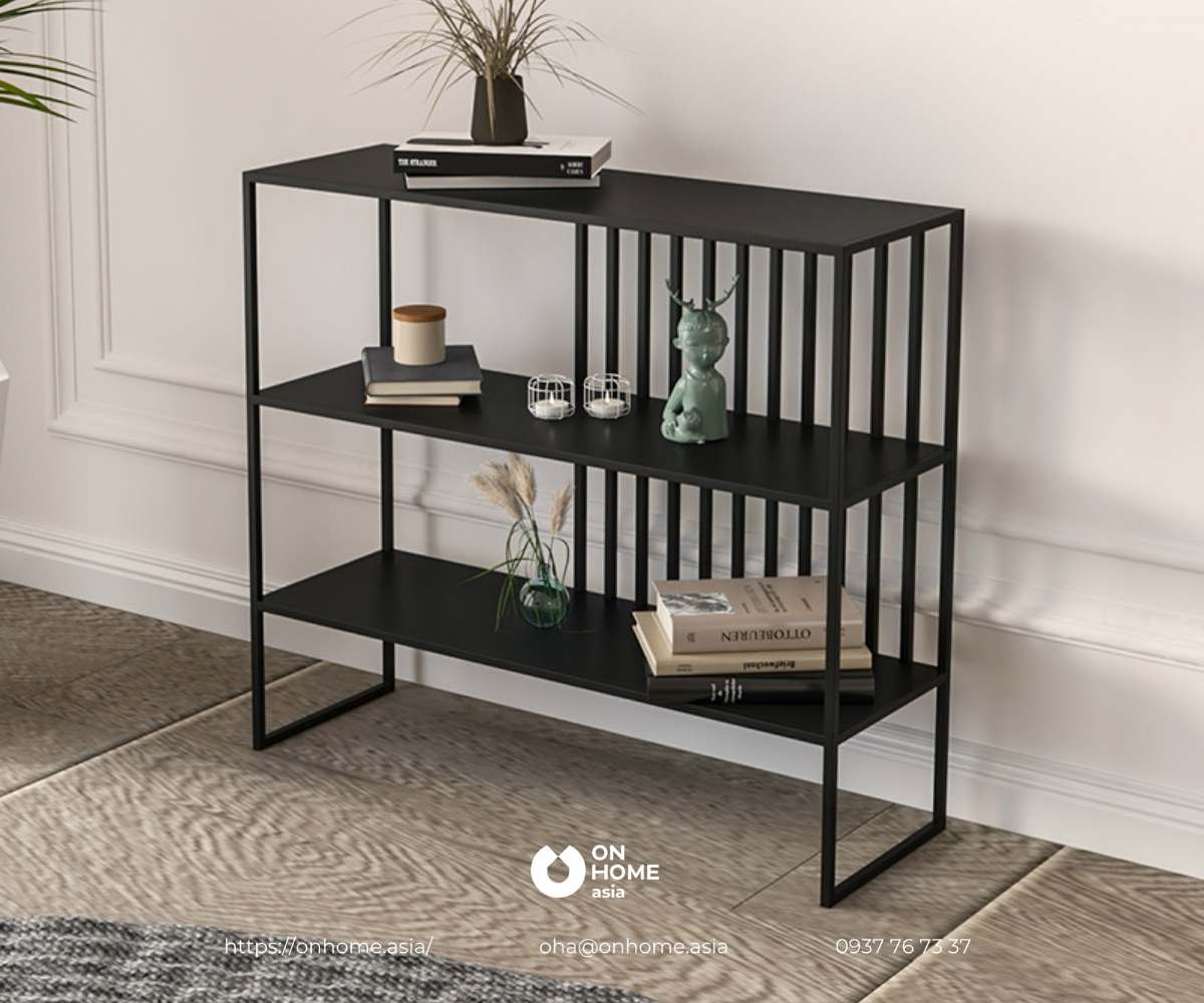 Kệ trang trí màu đen đẹp