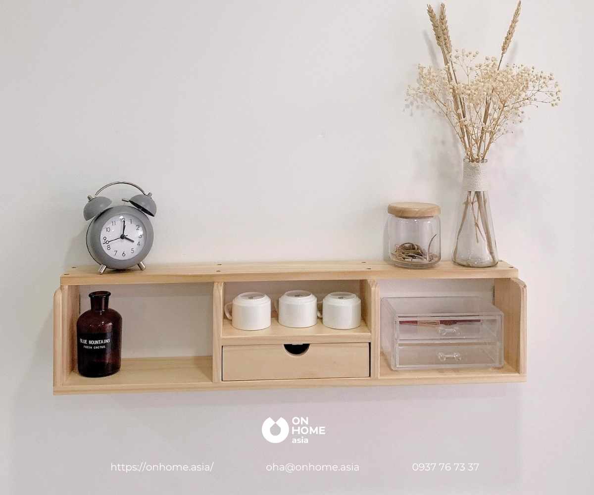 Kệ gỗ trang trí treo tường
