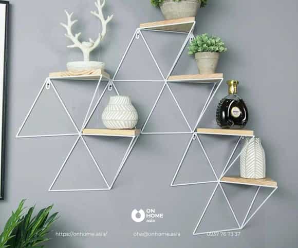 Kệ tam giác treo tường đẹp