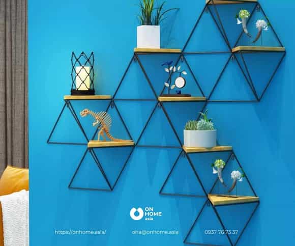 Kệ treo tường hình tam giác đẹp