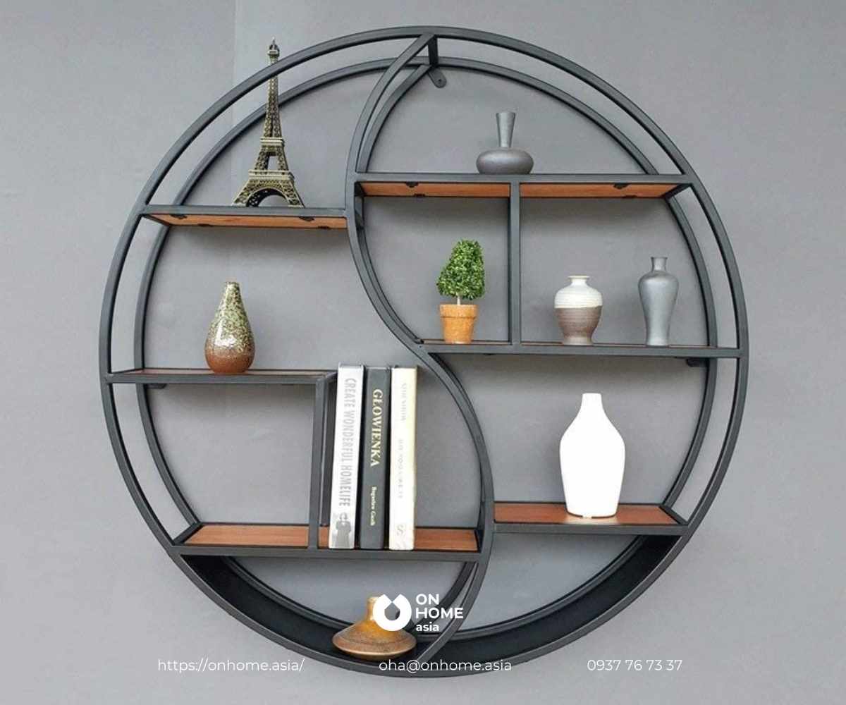 Kệ sắt trang trí treo tường