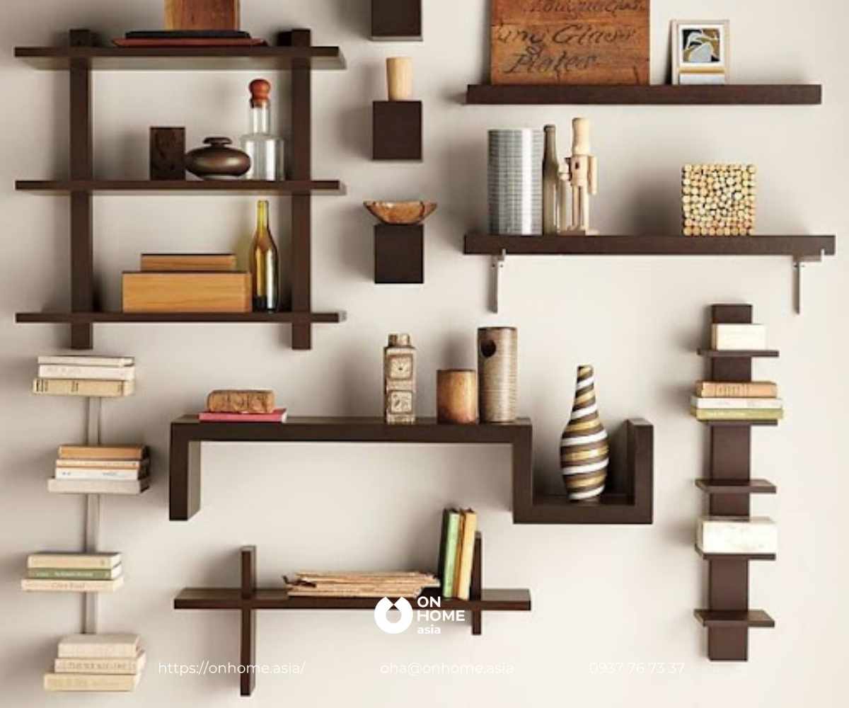 Kệ trang trí phòng khách đẹp