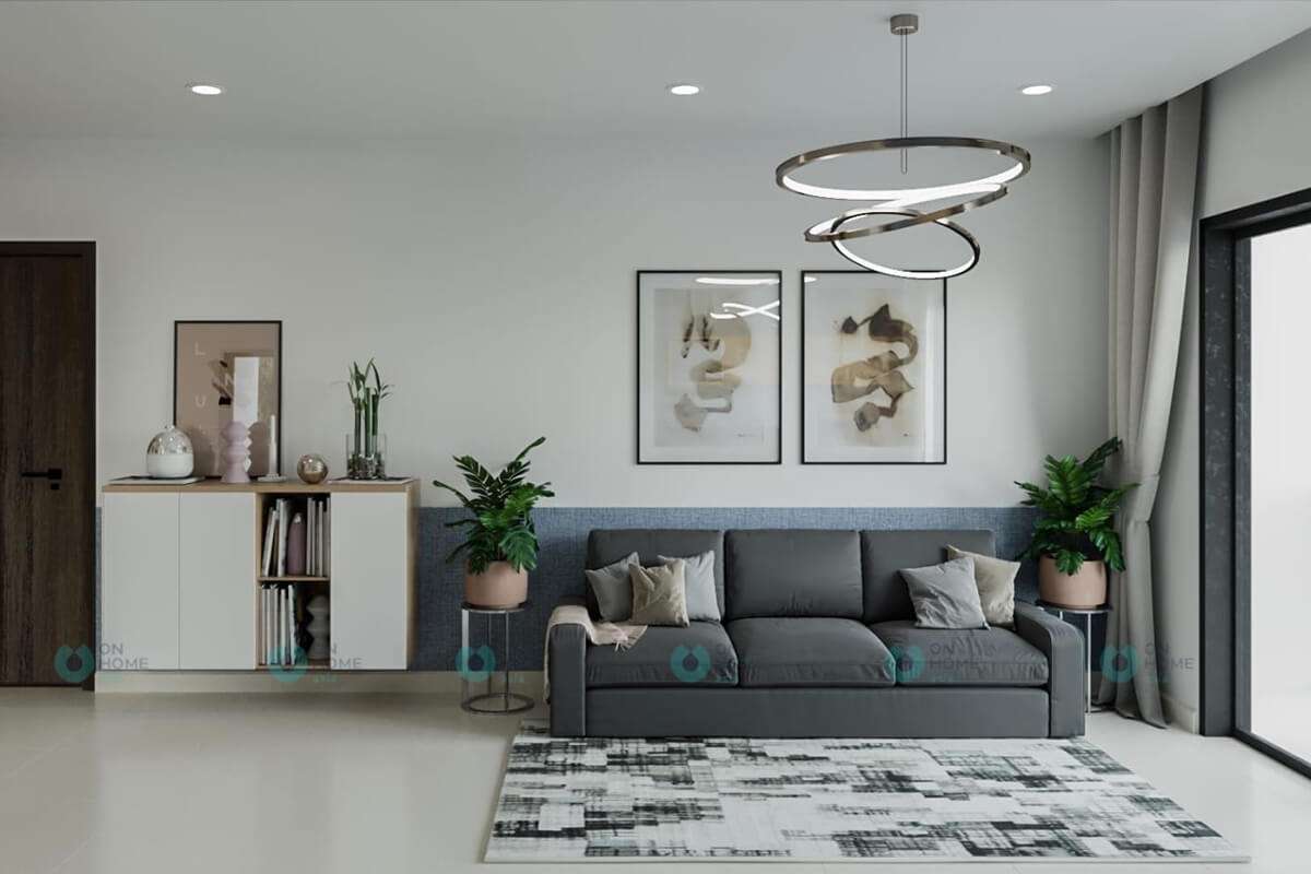 Thiết kế phòng khách chung cư đơn giản