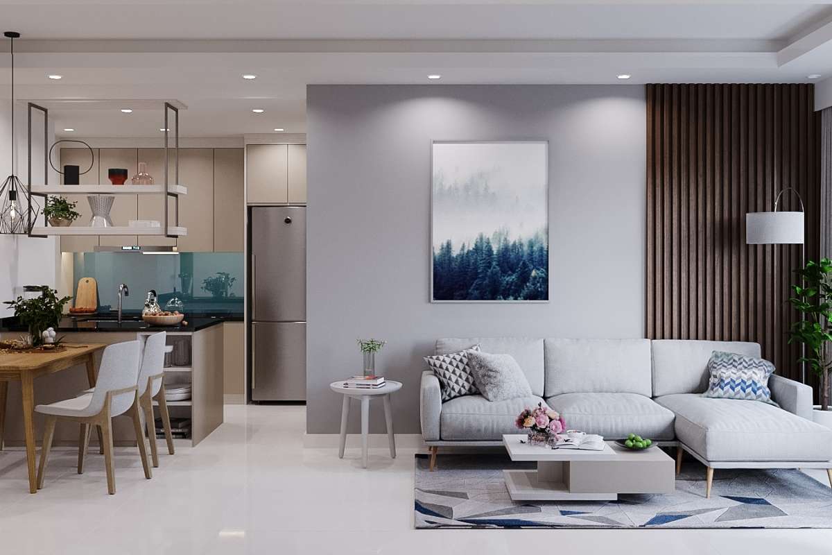 Kiến trúc phòng khách đơn giản mà đẹp