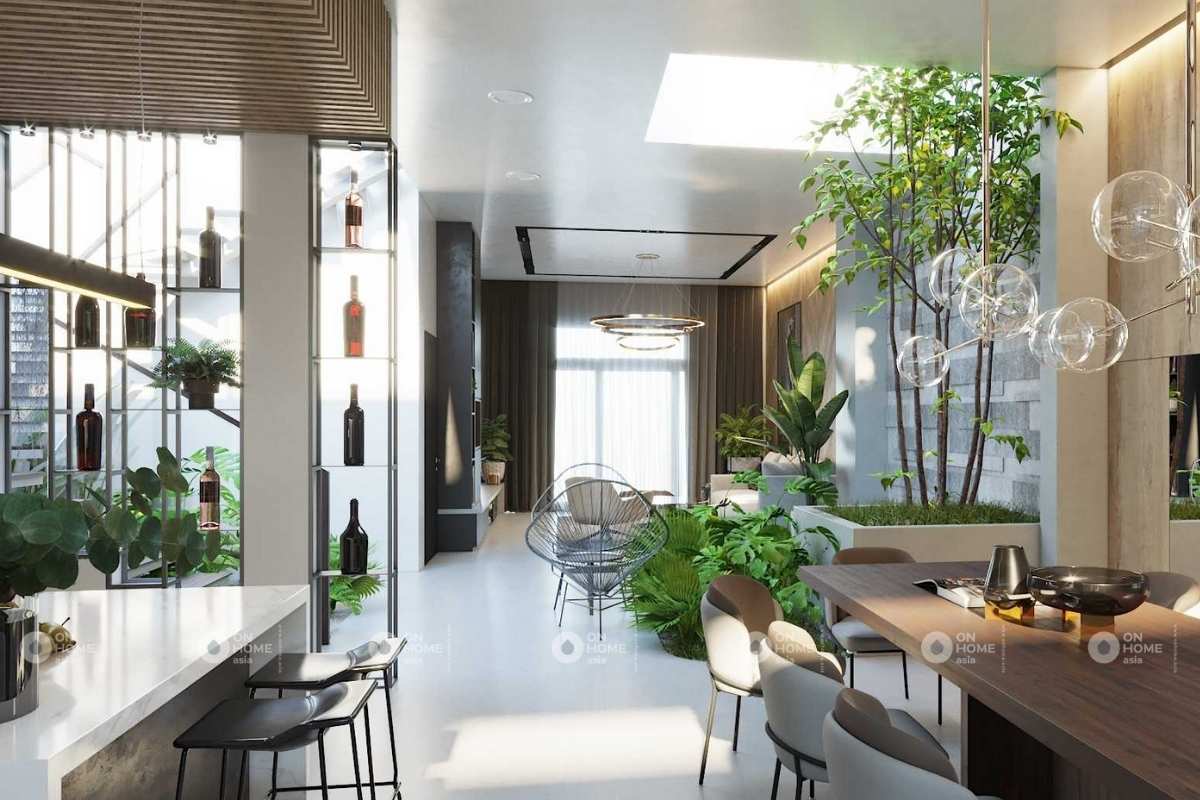 Tận dụng ánh sáng tự nhiên trong thiết kế nội thất nhà phố