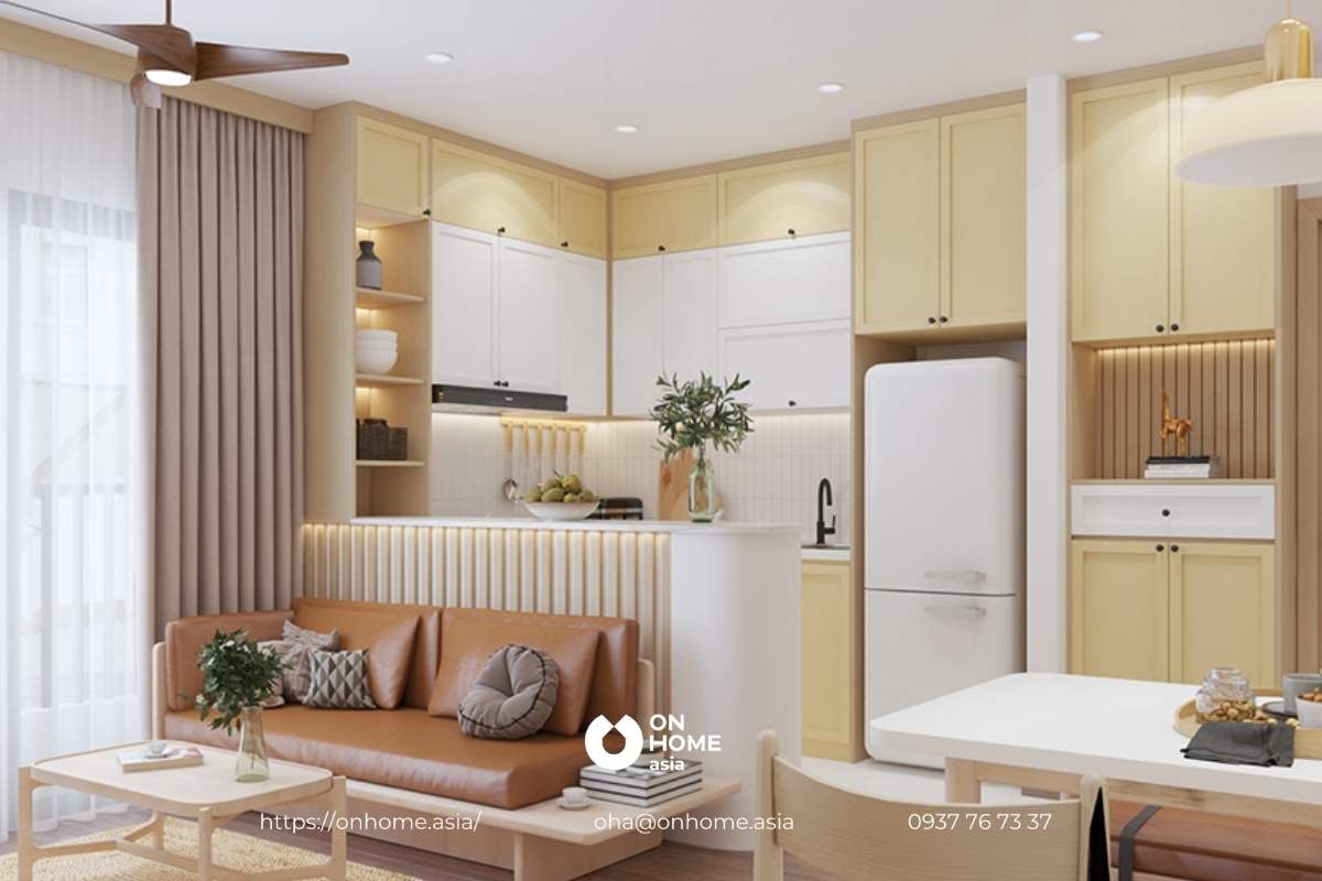 màu sơn phòng bếp đẹp