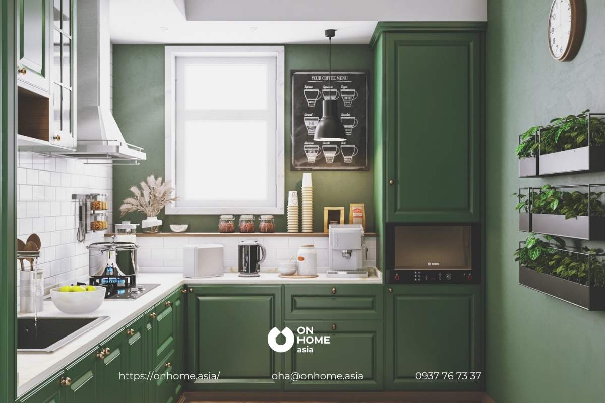 màu sươn cho nhà bếp đẹp