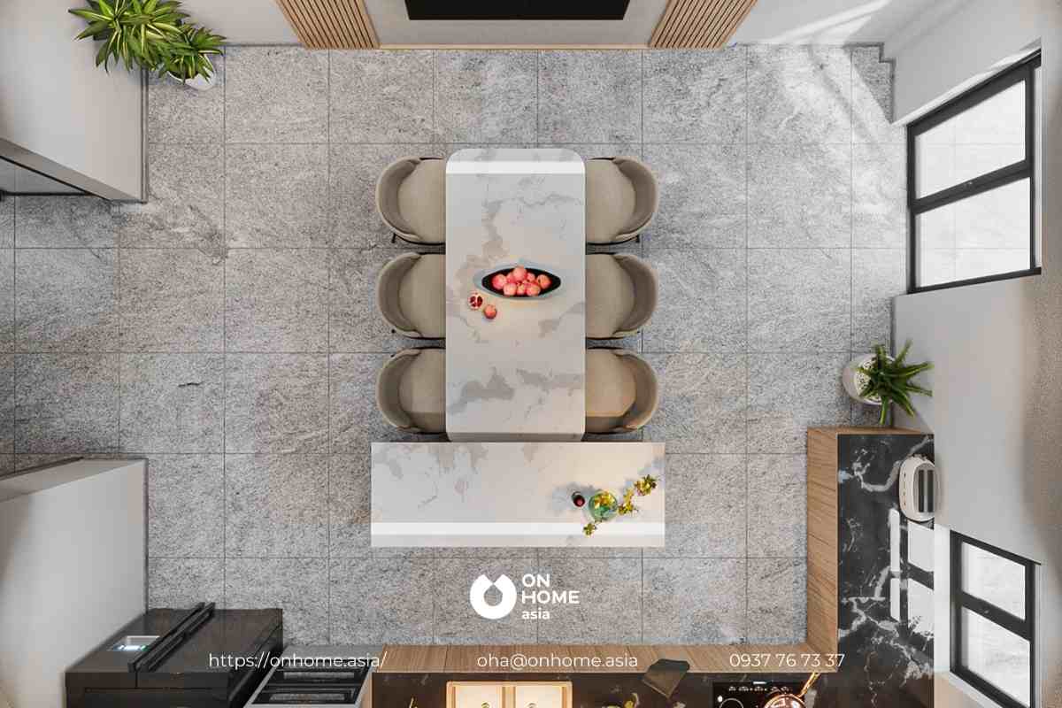 Bố trí nội thất nhà bếp đẹp, khoa học