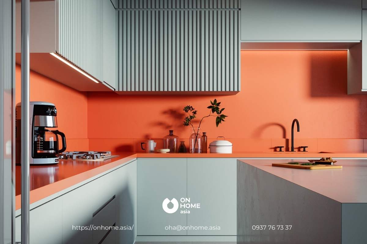 màu sơn cho nhà bếp đẹp