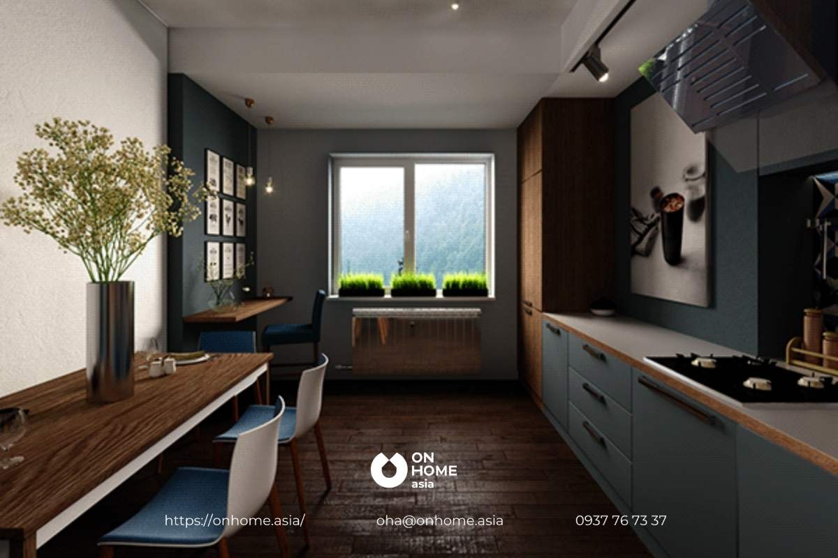 Nội thất phòng bếp hợp mệnh Thủy