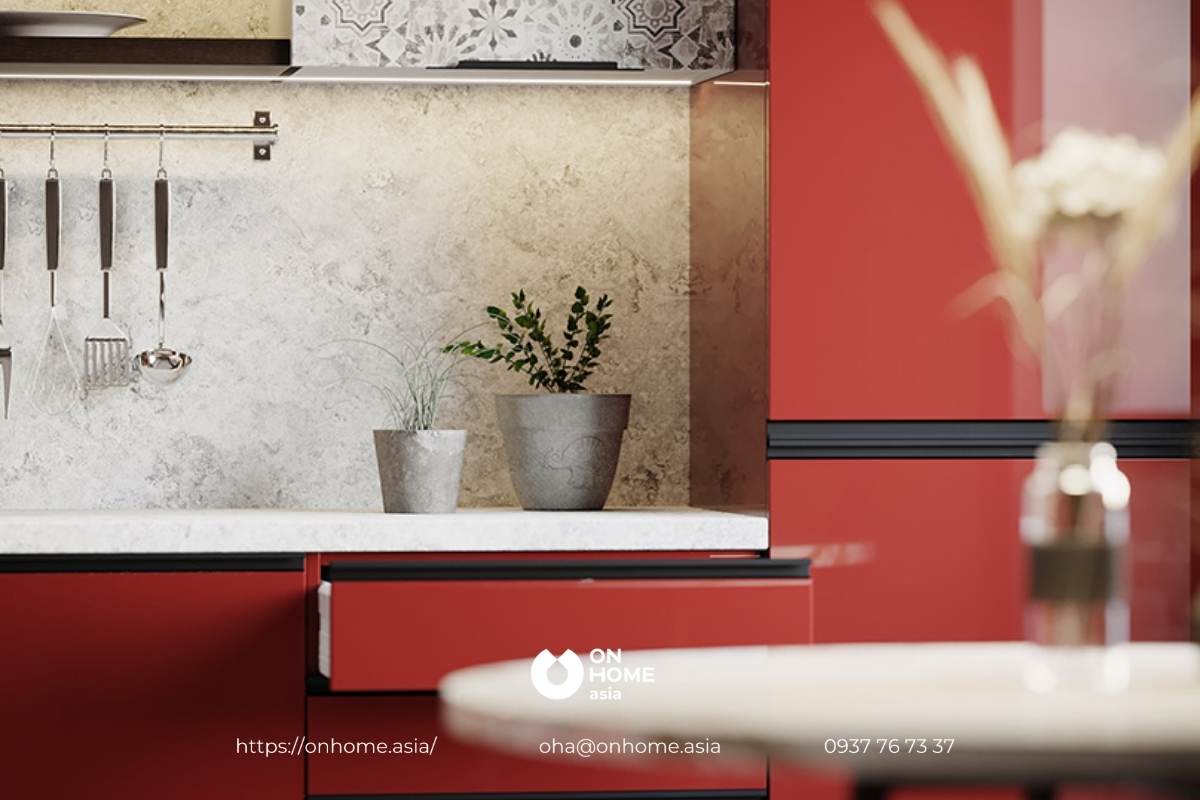 Thiết kế phòng bếp hợp mệnh Hỏa