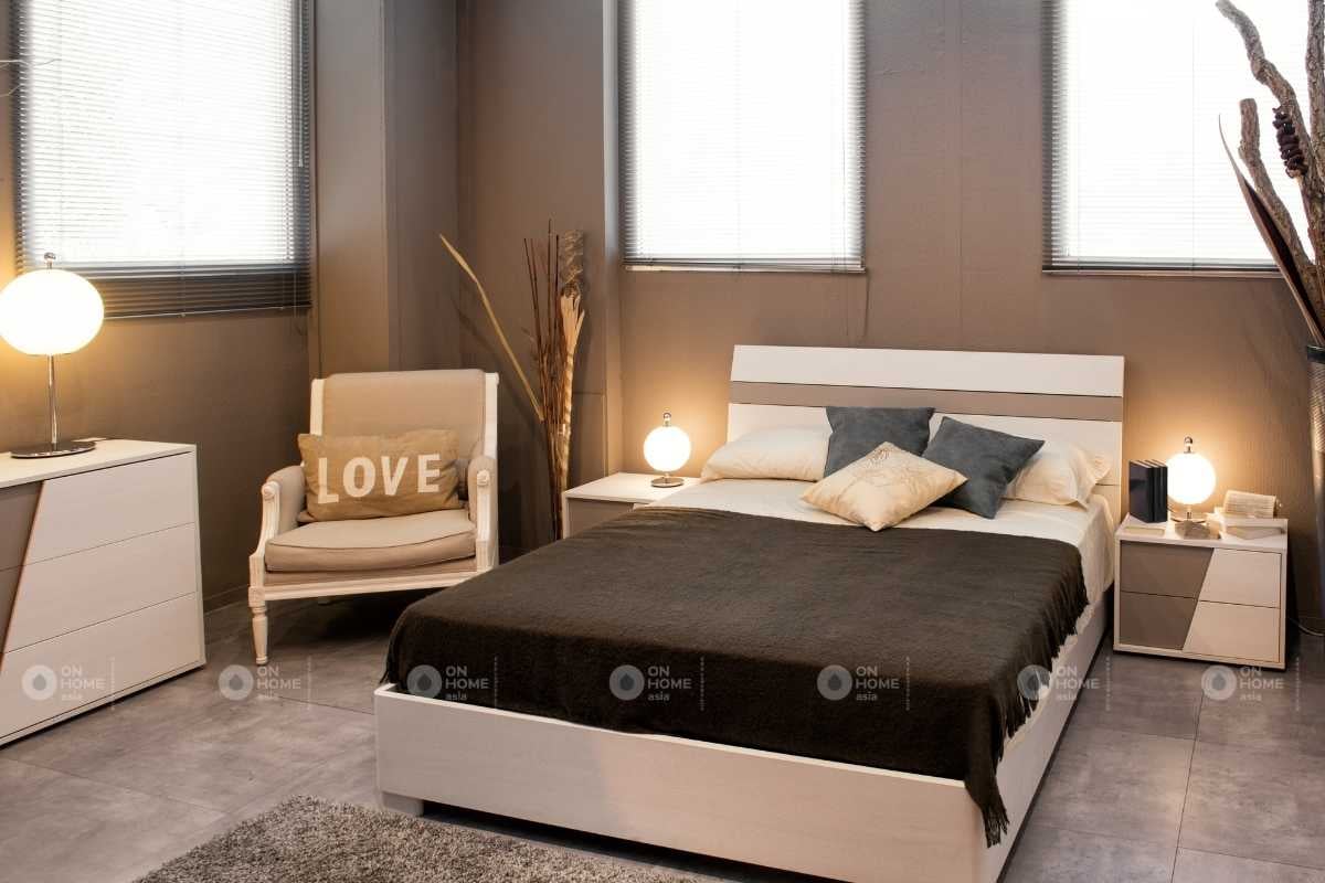 Nội thất phòng ngủ hợp với gam màu chủ đạo