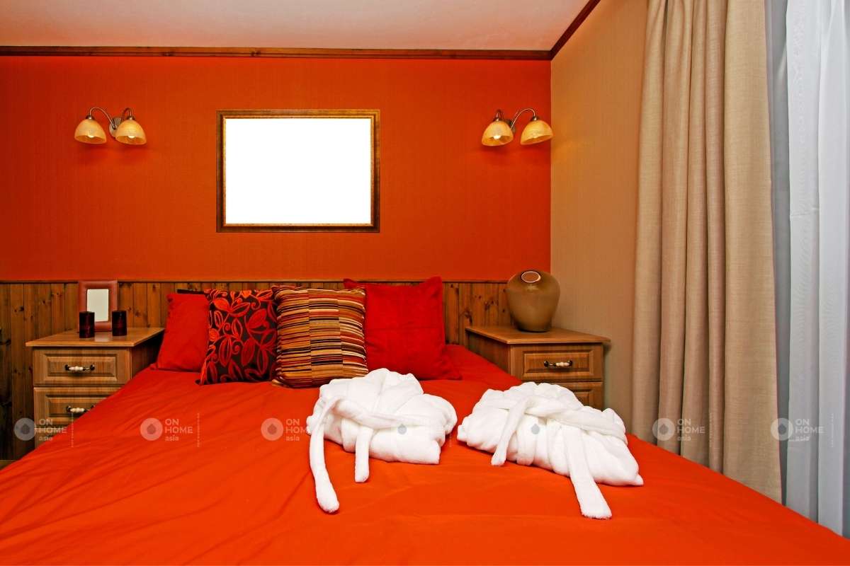 Phòng ngủ màu đỏ đẹp