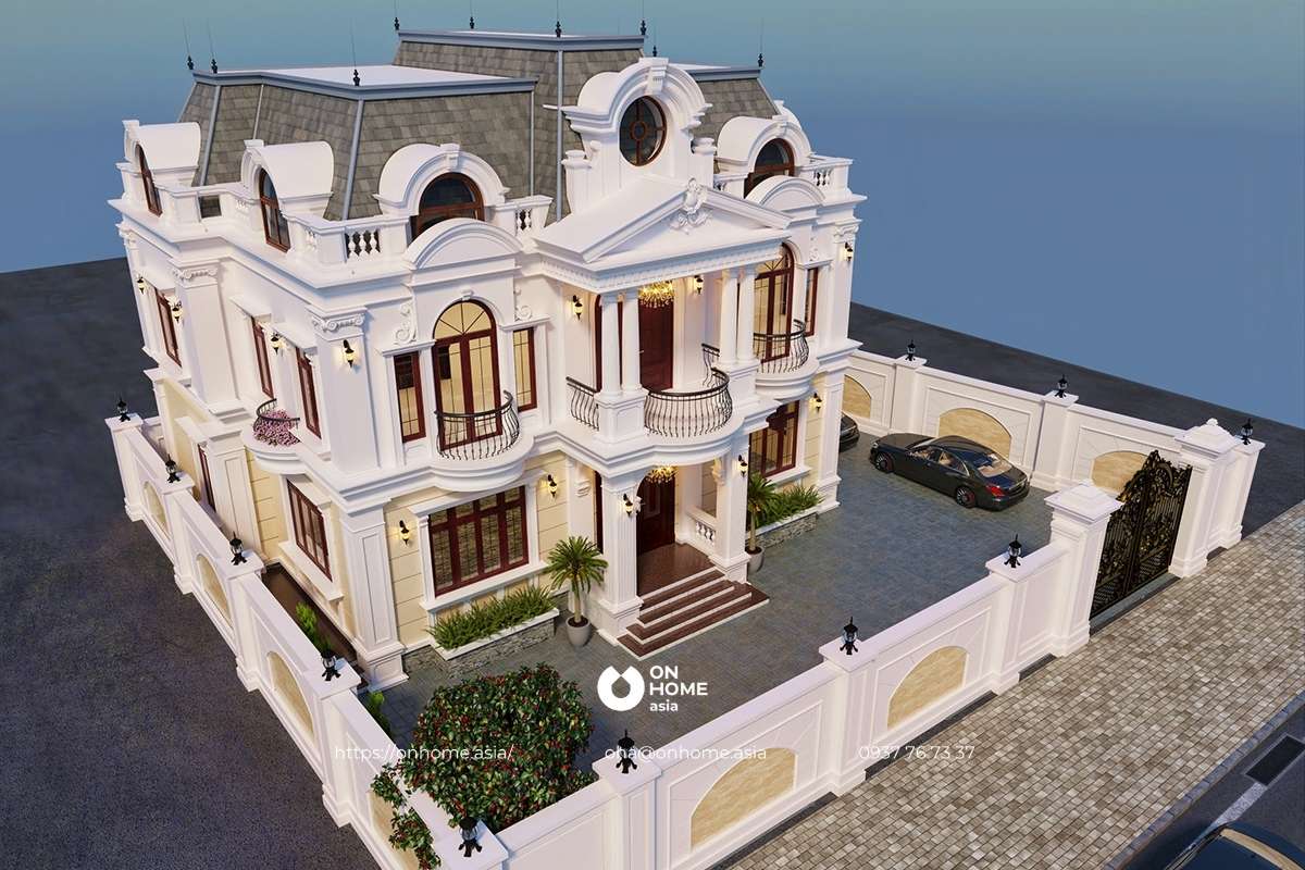 Biệt thự Tân Cổ Điển 2 tầng đẹp