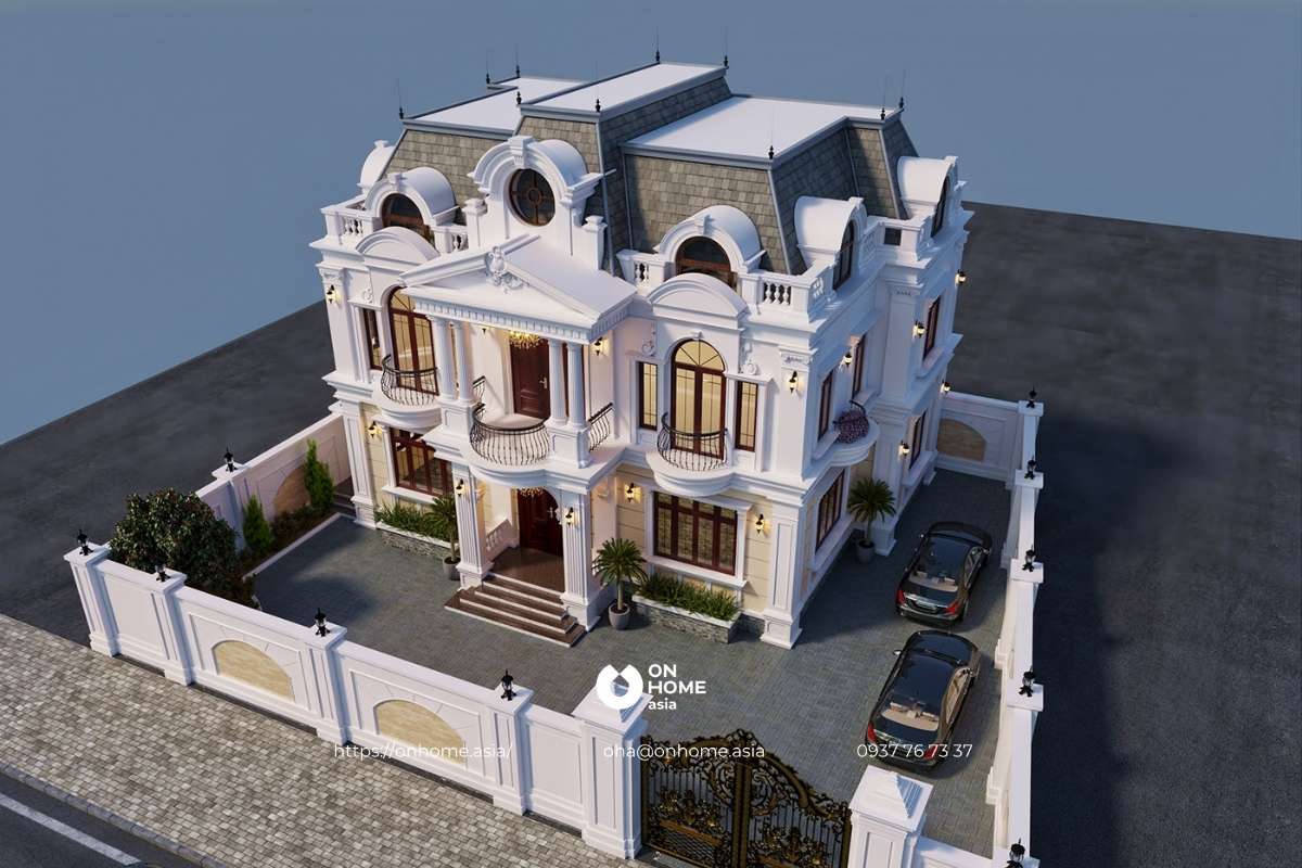 Biệt thự Tân Cổ Điển 2 tầng sang chảnh