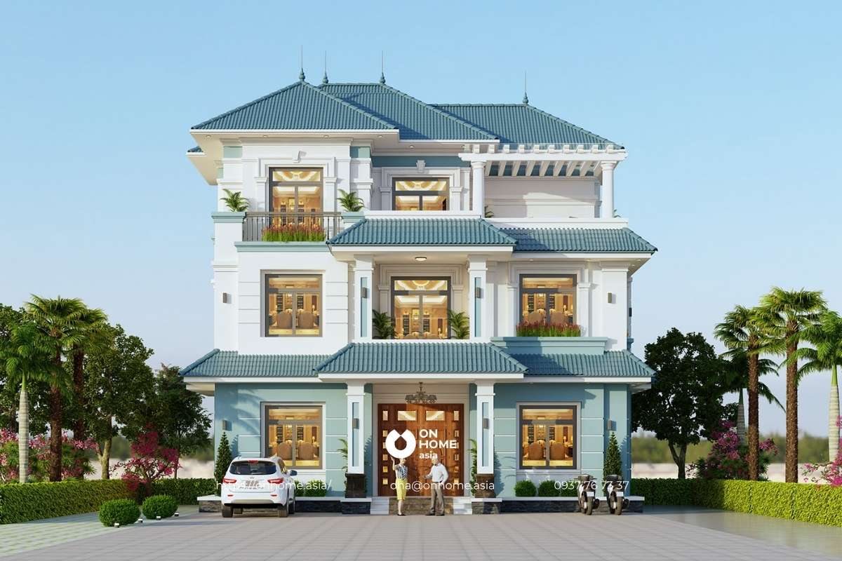 Biệt thự vườn phong cách Tân Cổ Điển