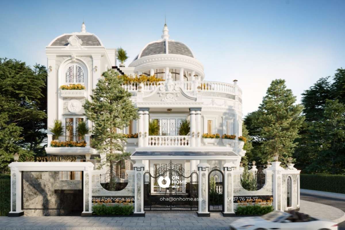 Biệt thự Cổ Điển kiểu Pháp độc đáo