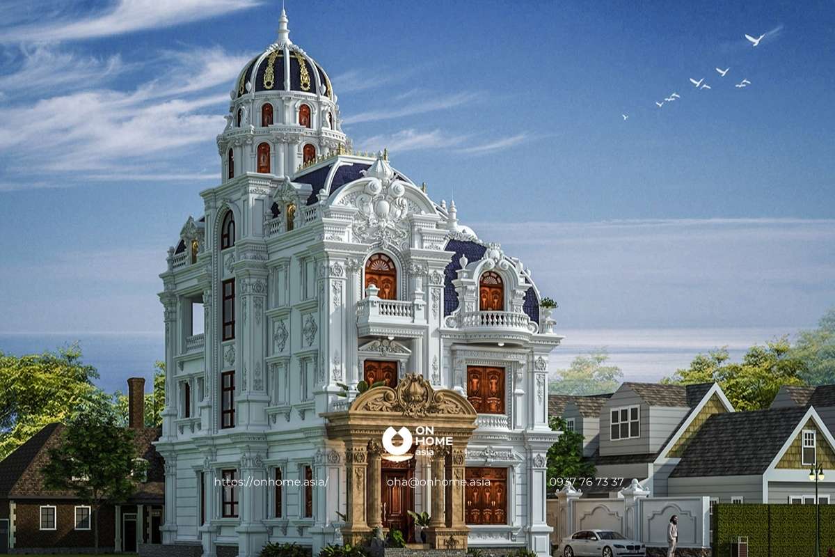 Biệt thự đẹp Cổ Điển kiến trúc Pháp