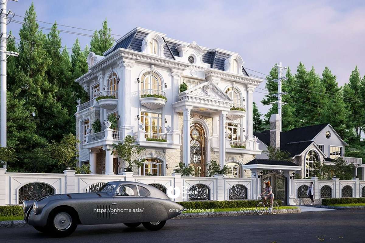 Biệt thự phong cách Cổ Điển đẹp, sang chảnh
