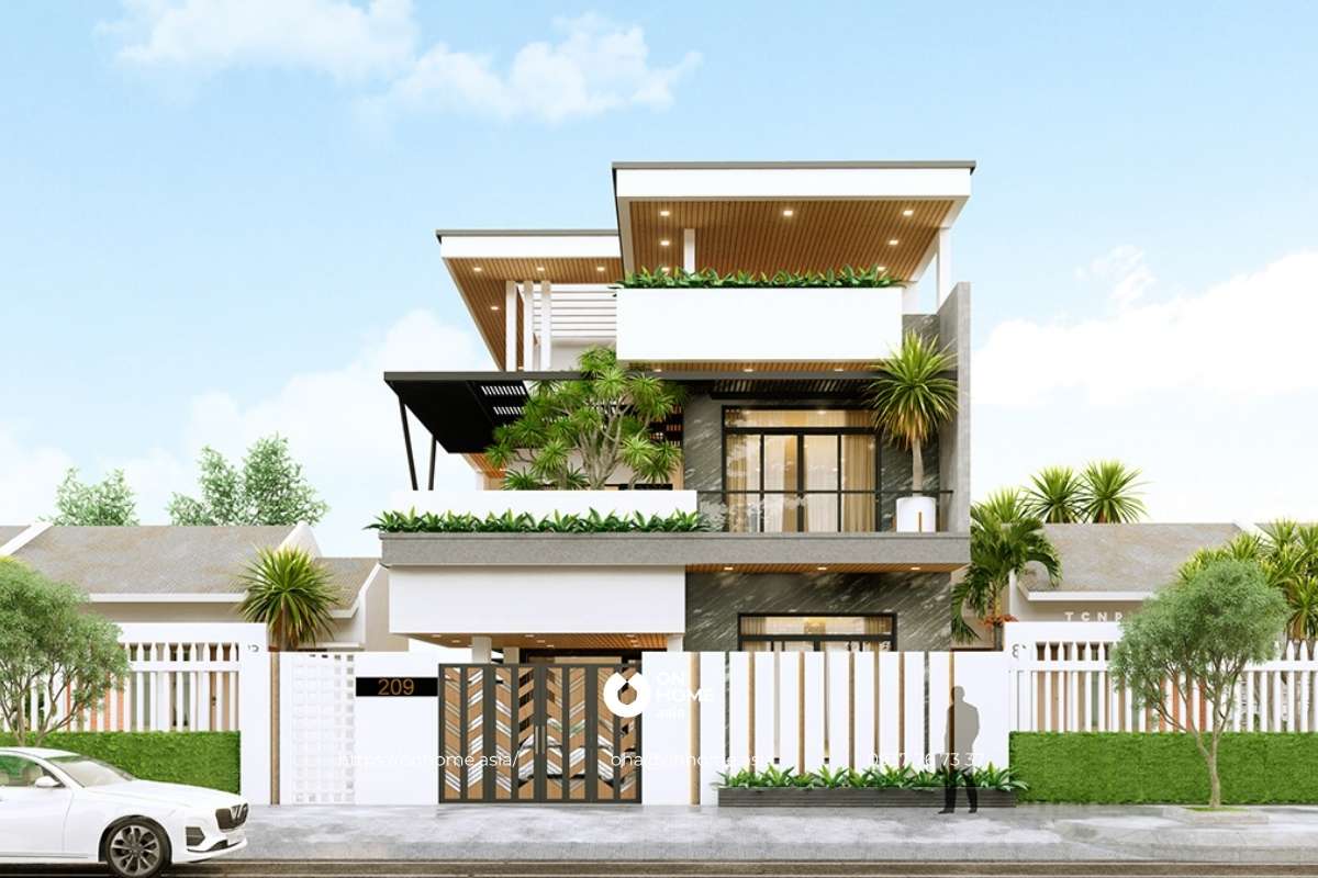 Thiết kế biệt thự 3 tầng đẹp