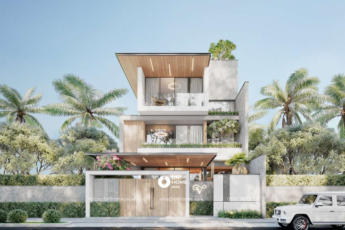 Nhà biệt thự 3 tầng hiện đại