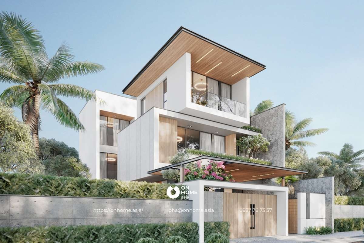 Nhà biệt thự 3 tầng hiện đại, sang trọng