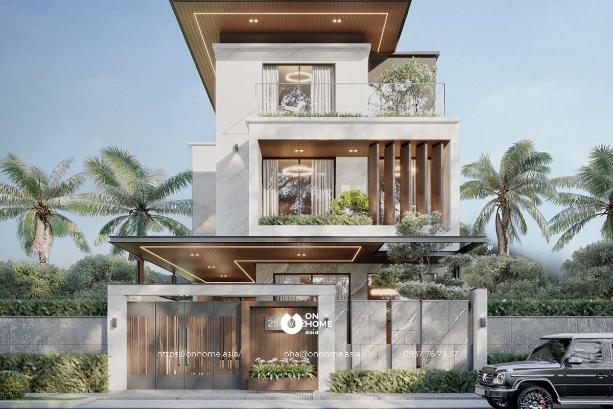 Mẫu biệt thự hiện, sang trọng