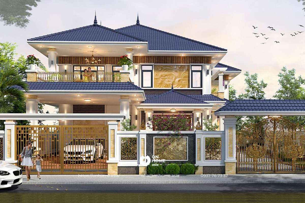 Biệt thự mái Nhật 2 tầng đẳng cấp