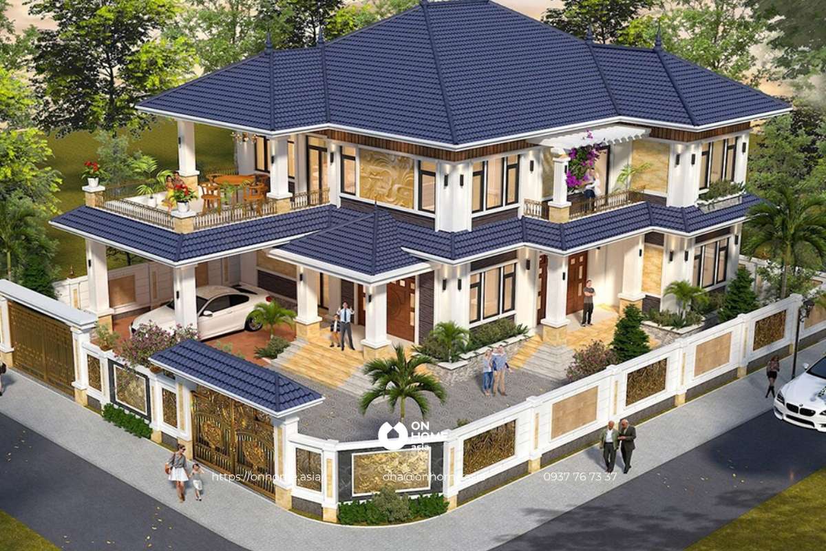 Biệt thự mái Nhật đẹp