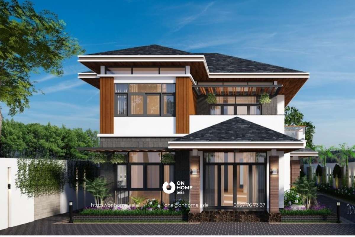 Thiết kế mặt tiền biệt thự