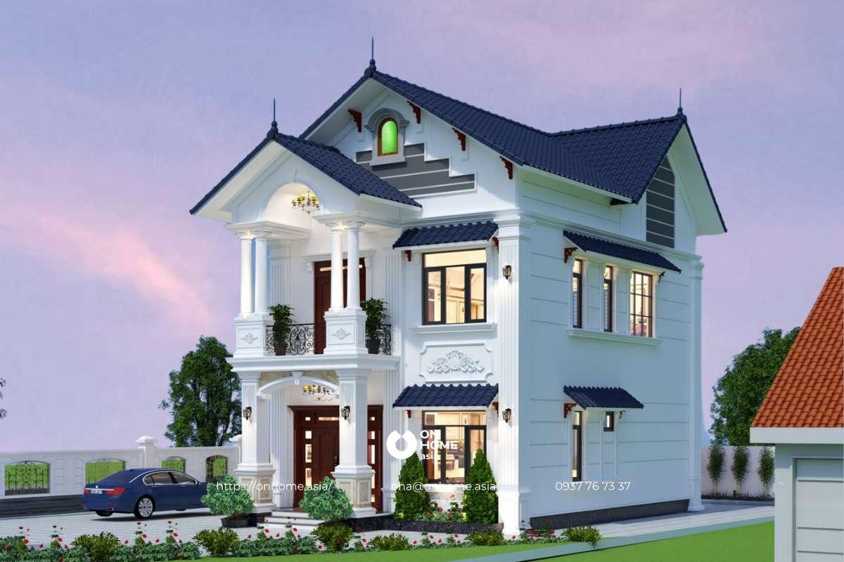 Biệt thự mái Thái Tân Cổ Điển sang chảnh