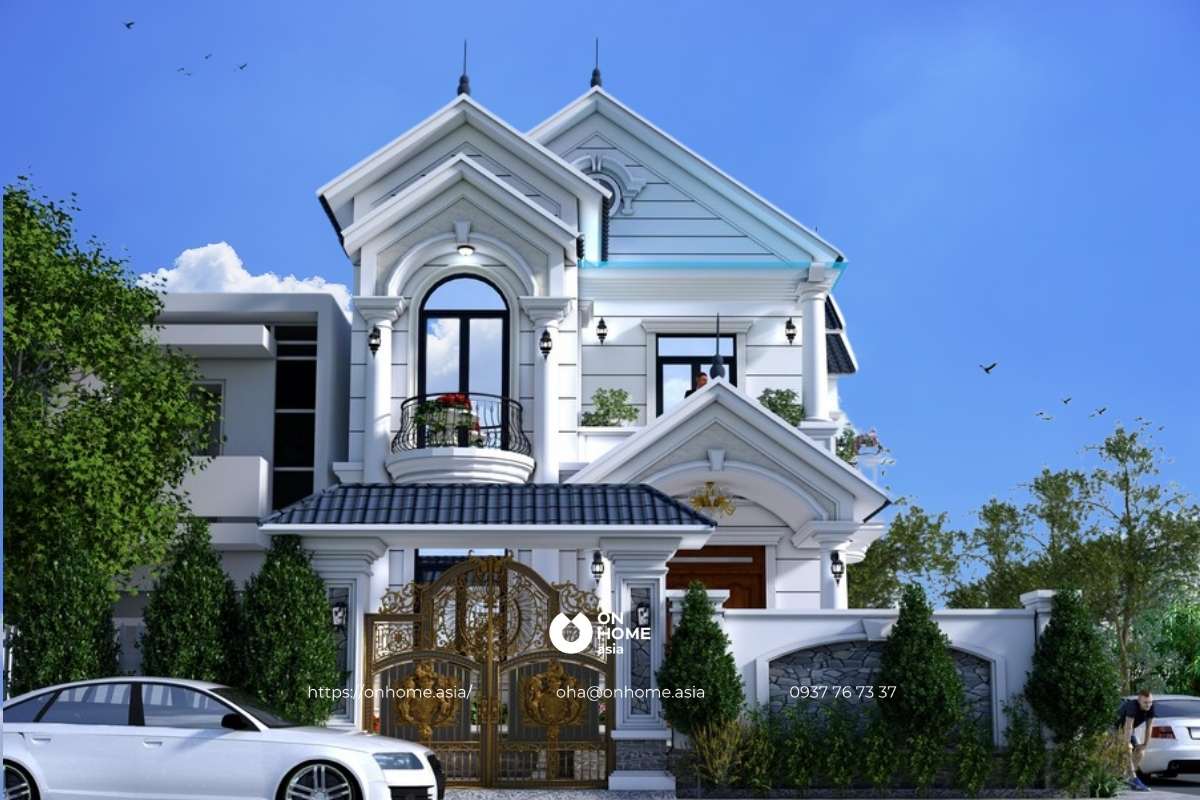Biệt thự vườn mái Thái phong cách Tân Cổ Điển
