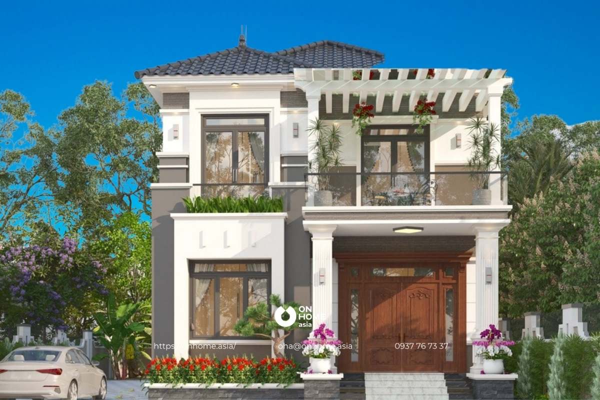 Mẫu biệt thự mini sân vườn đẹp