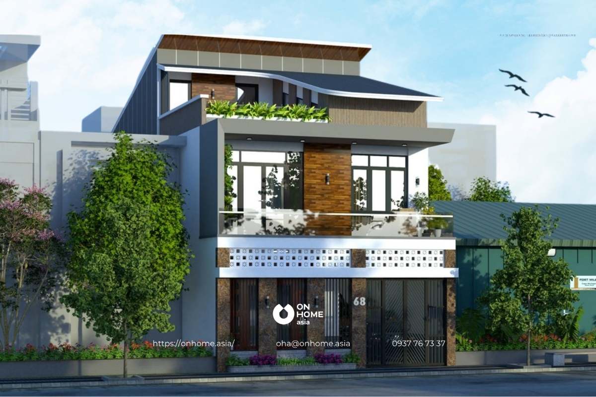 Mẫu biệt thự mini 80m2 đẹp