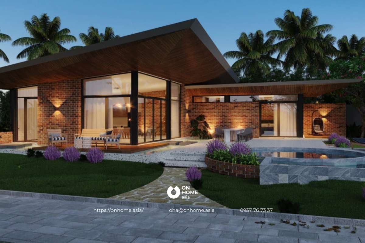 Mẫu biệt thự sân vườn hiện đại