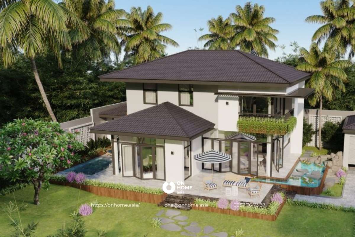 Mẫu biệt thự sân vườn hiện đại
