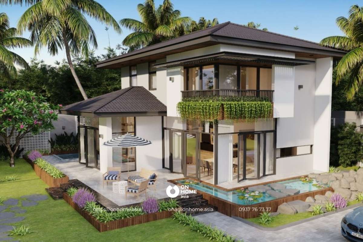Mẫu biệt thự sân vườn hiện đại, đẹp