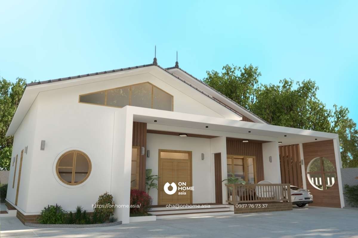 Mẫu biệt thự sân vườn ở nông thôn