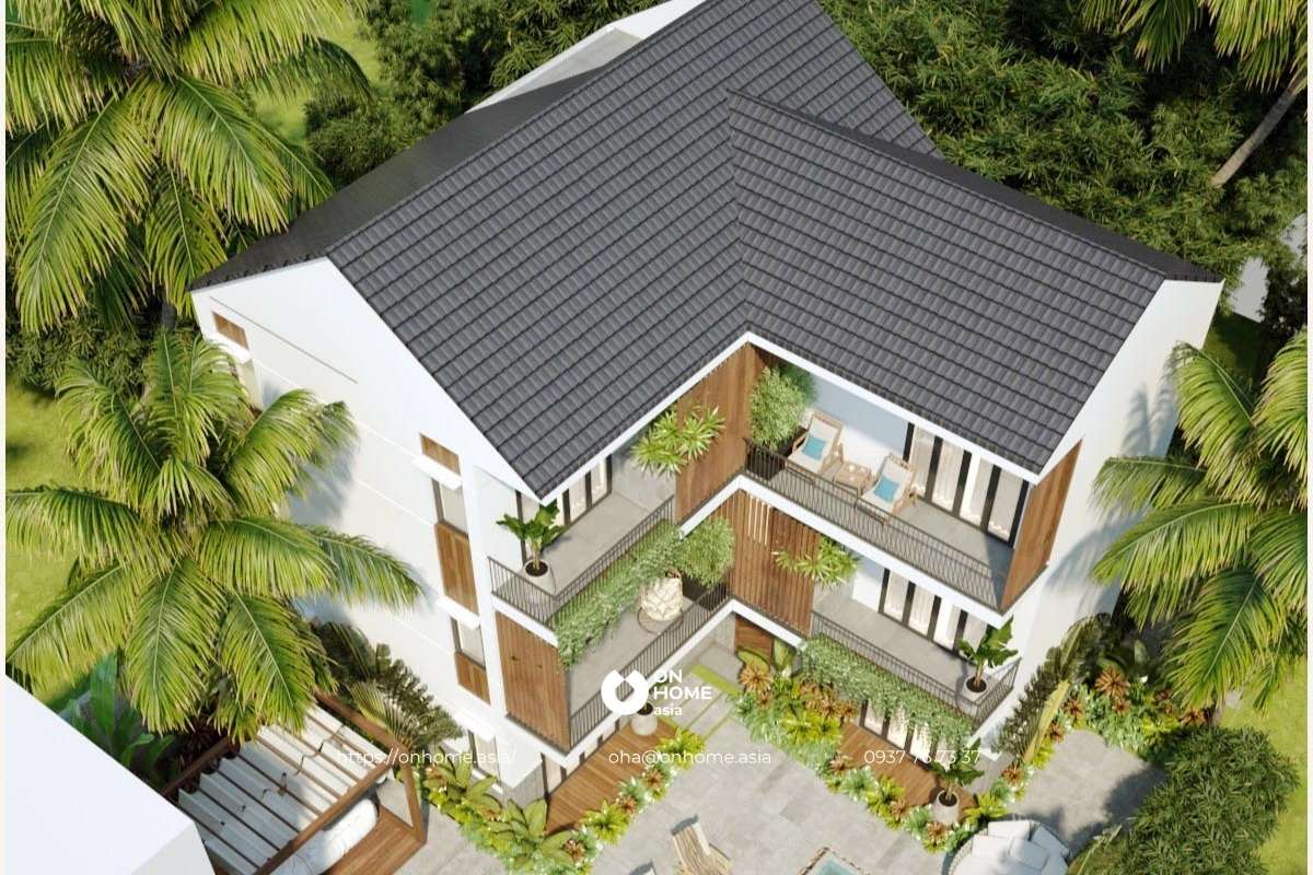 Mẫu biệt thự có hồ bơi sang trọng