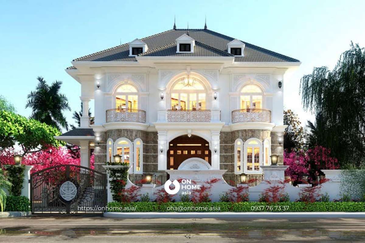 Biệt thự mái Nhật 2 tầng 300m2